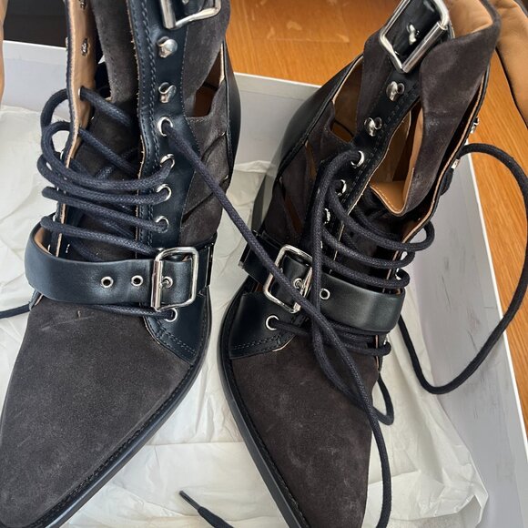 Chloe Rylee Boots - Suede and Leather - Picture 3 of 10